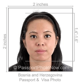 Bosnia Passport & Visa Photo requirement