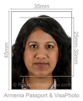 Armenia Passport & Visa Photo requirement