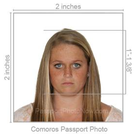 Comoros Passport & Visa Photo requirement