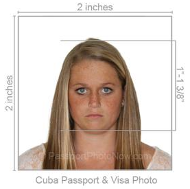 Cuba Passport & Visa Photo requirement