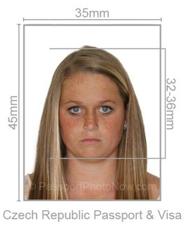Czech Republic Passport & Visa Photo requirement