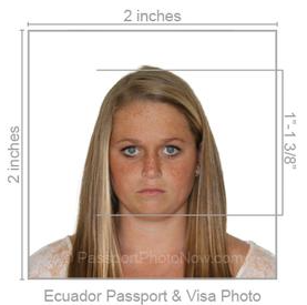 Ecuador Passport & Visa Photo requirement