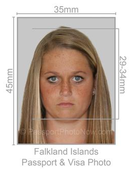 Falkland Island Passport & Visa Photo requirement