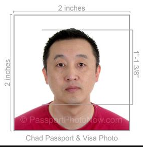 Chad Passport & Visa Photo requirement
