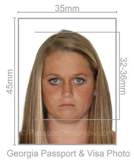 Georgia Passport & Visa Photo requirement