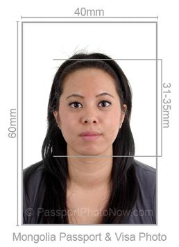 Mongolia Passport & Visa Photo requirement