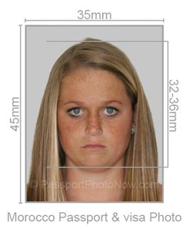 Morocco Passport & Visa Photo requirement