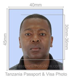 Tanzania Passport & Visa Photo requirement