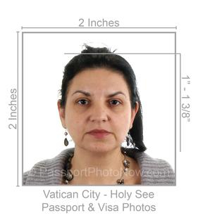 Vatican City – Holy See Passport & Visa Photo requirement