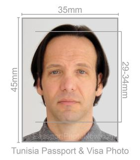 Tunisia Passport & Visa Photo requirement