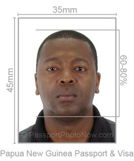 Papua Passport & Visa Photo requirement