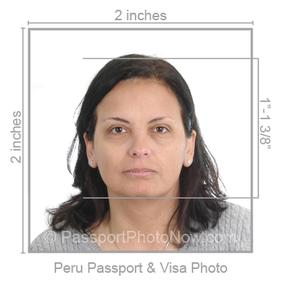 Peru Passport & Visa Photo requirement