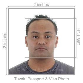 Tuvalu Passport & Visa Photo requirement