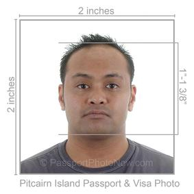 Pitcairn Island Passport & Visa Photo requirement