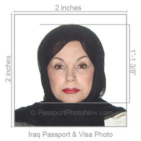 Iraqi Passport & Visa Photo requirement