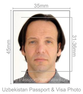Uzbekistan Passport & Visa Photo requirement