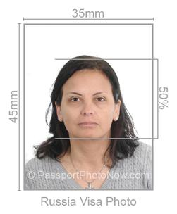 Russia Visa Photo requirement