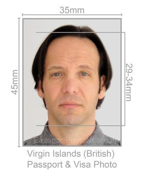 Virgin Islands (British) Passport & Visa Photo requirement