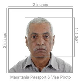 Mauritania Passport & Visa Photo requirement