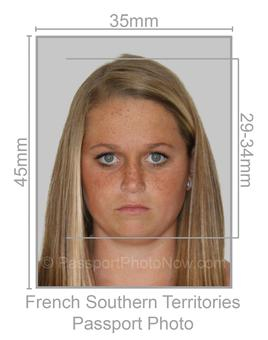 French Southern Passport Photo requirement