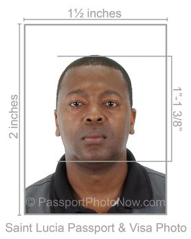 Saint Lucia Passport & Visa Photo requirement