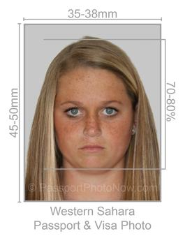 Western Sahara Passport & Visa Photo requirement