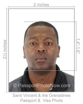 Saint Vincent & the Grenadines Passport & Visa Photo requirement