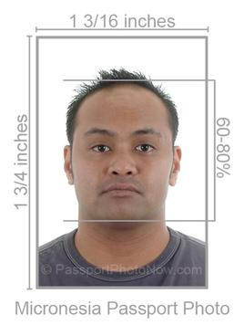 Micronesia Passport Photo requirement