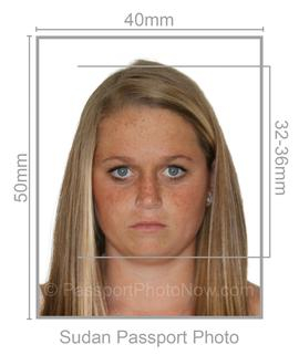 Sudan Passport & Visa Photo requirement