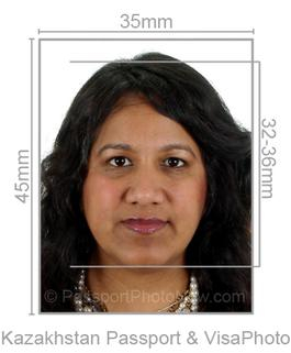 Kazakhstan Passport & Visa Photo requirement