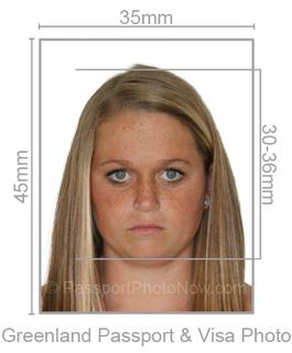 Greenland Passport & Visa Photo requirement