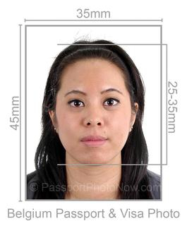 Belgium Passport & Visa Photo requirement