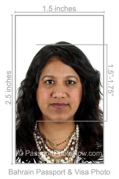Bahrain Passport & Visa Photo requirement